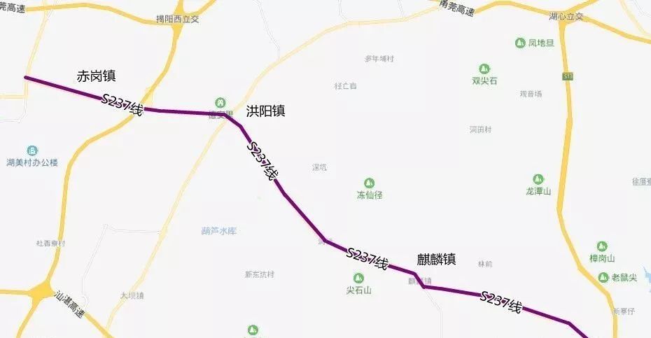 省道s237线普宁段将按一级公路标准进行改建,全长24公里