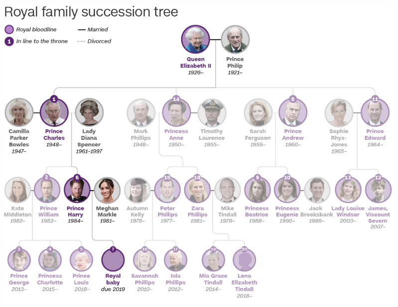 英王室将迎新成员 哈里梅根的宝宝可能叫这个名字