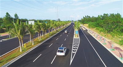 椰海大道延長(zhǎng)線建成通車