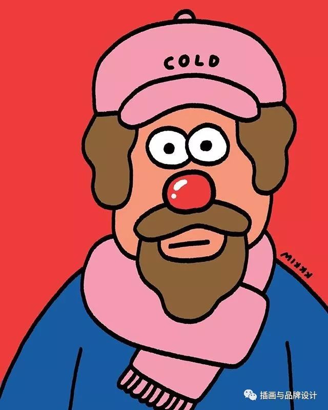 插画丨色彩鲜艳的搞怪小人儿热闹有趣的气氛她的画简直就是好心情制造