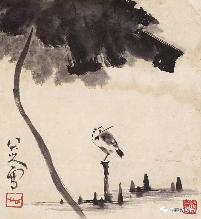 八大山人的荷花下可乘凉