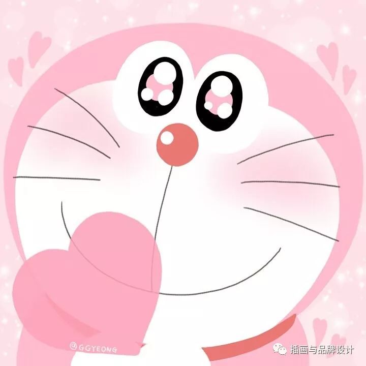 插画丨粉粉的头像31天不停换,哇咔咔舔屏了