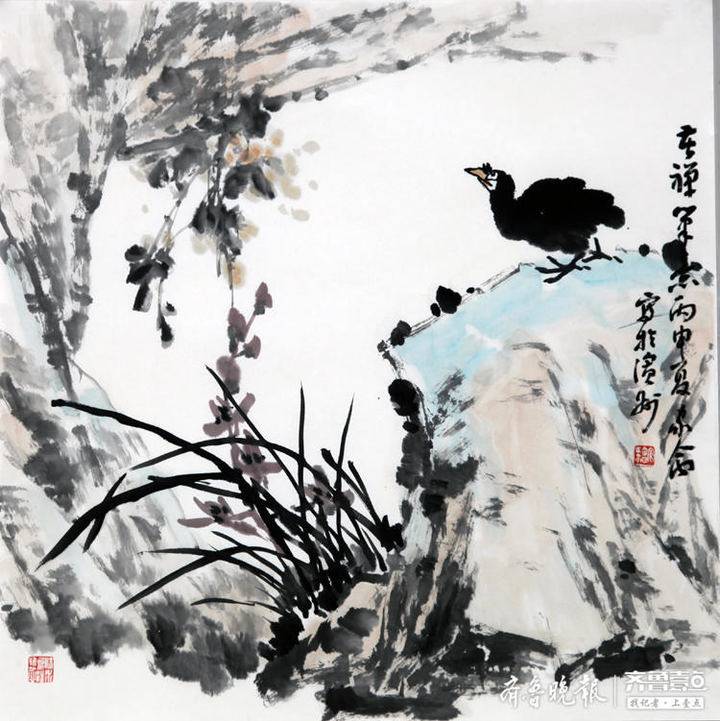 张家会写意花鸟画作品赏析