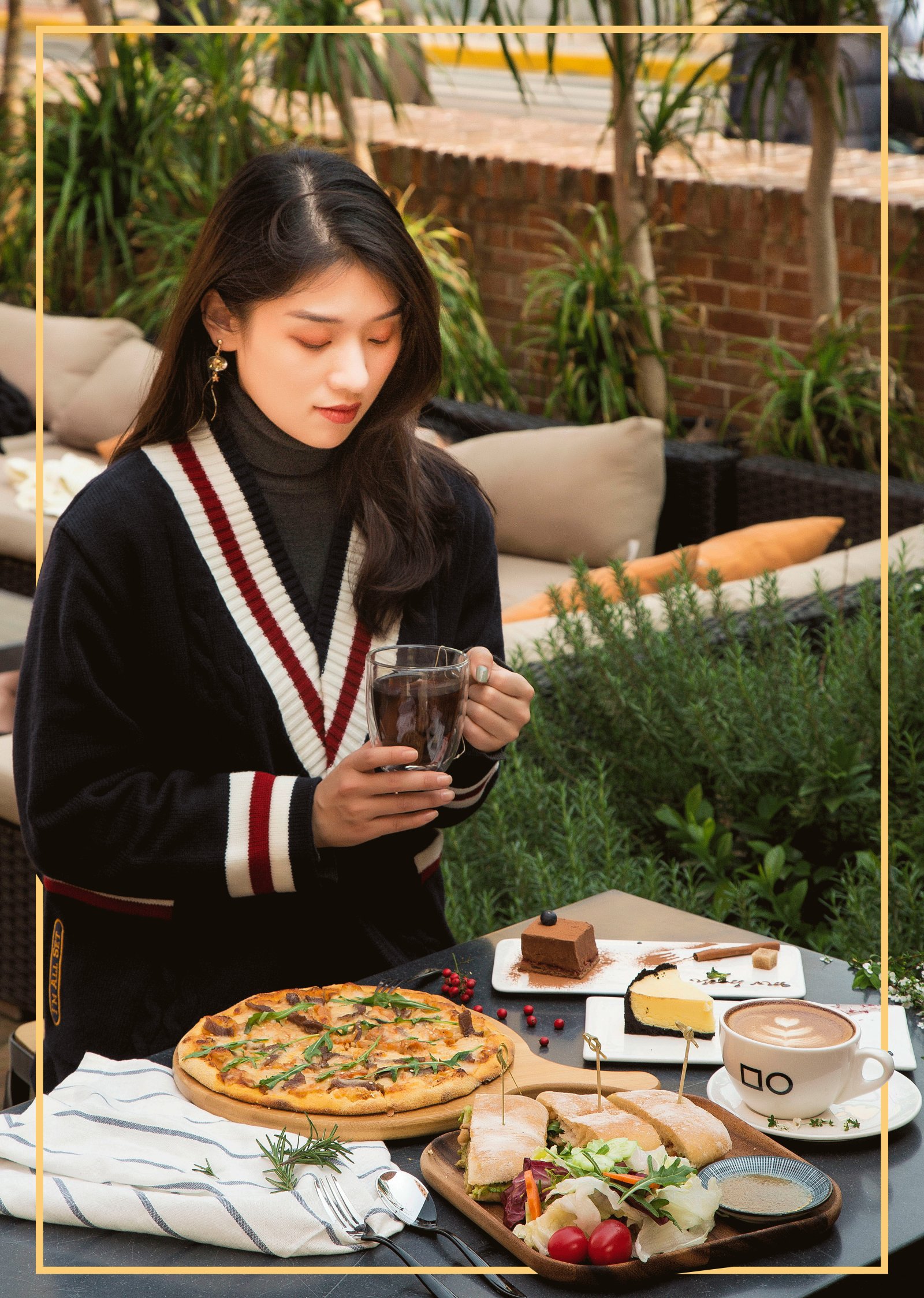 下午茶第①选!足足100㎡的愚园路「阳光庭院」,女生都爱来!