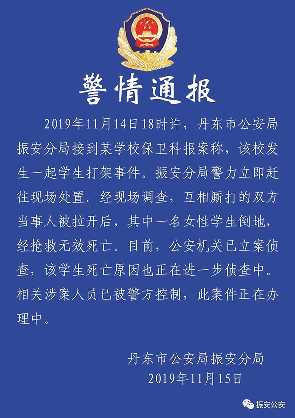 丹东市公安局振安分局警情通报 振安公安微信公众号 图