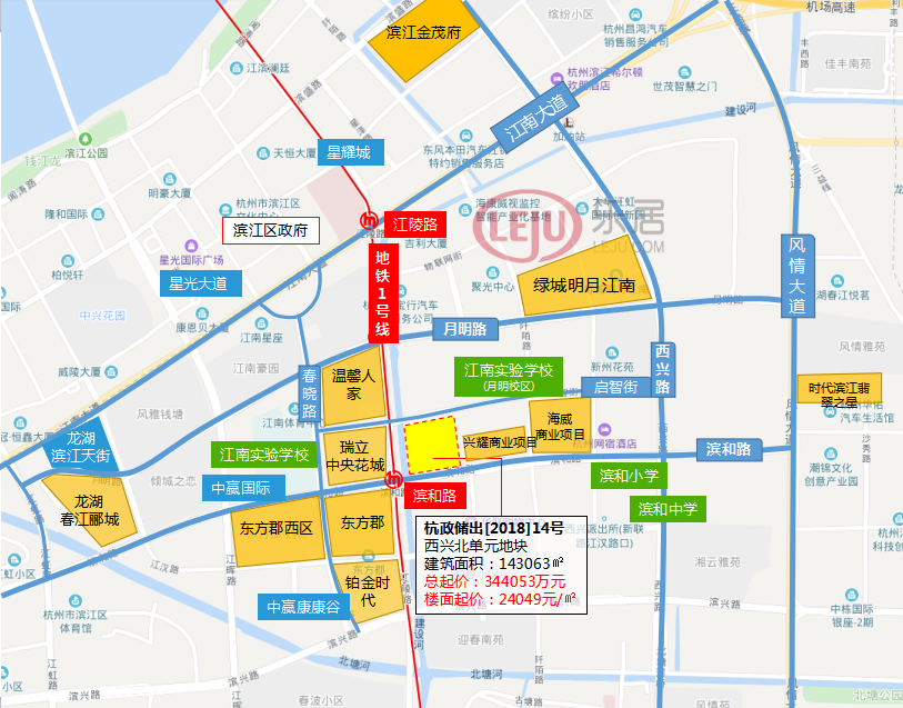 杭州滨江区社区划分图图片