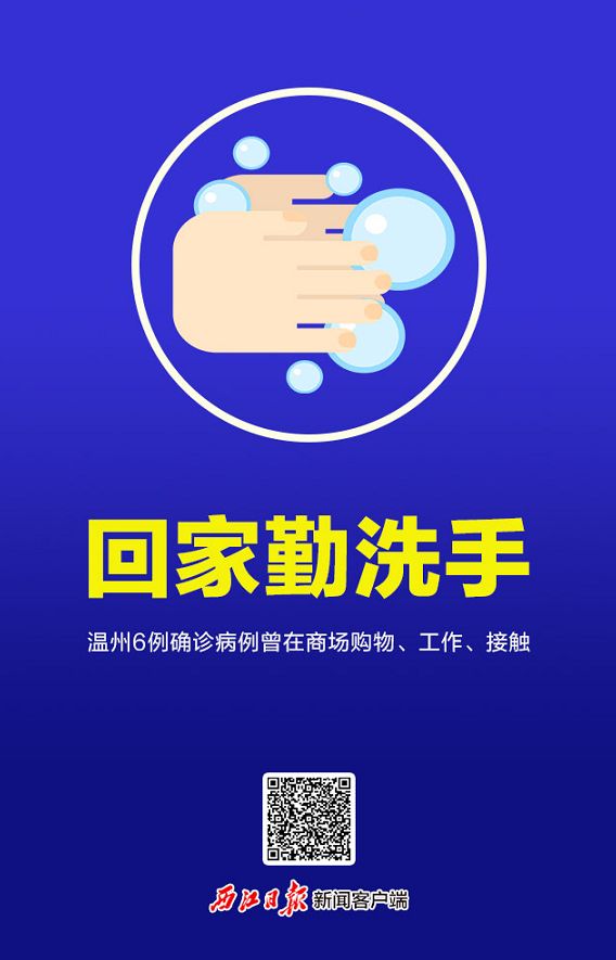 请注意！温州6例确诊病例曾在商场购物、工作、接触