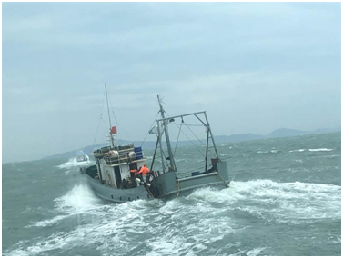  大陆渔船（图片来源：台湾“中时电子报”）