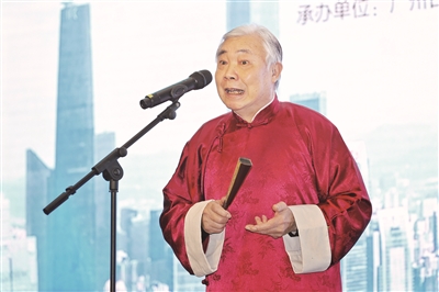 讲古掌门人上台演绎优秀征文故事师徒三代齐讲古:白