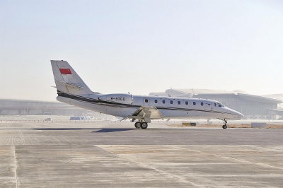 北京新机场迎来第一飞大兴国际机场飞行校验