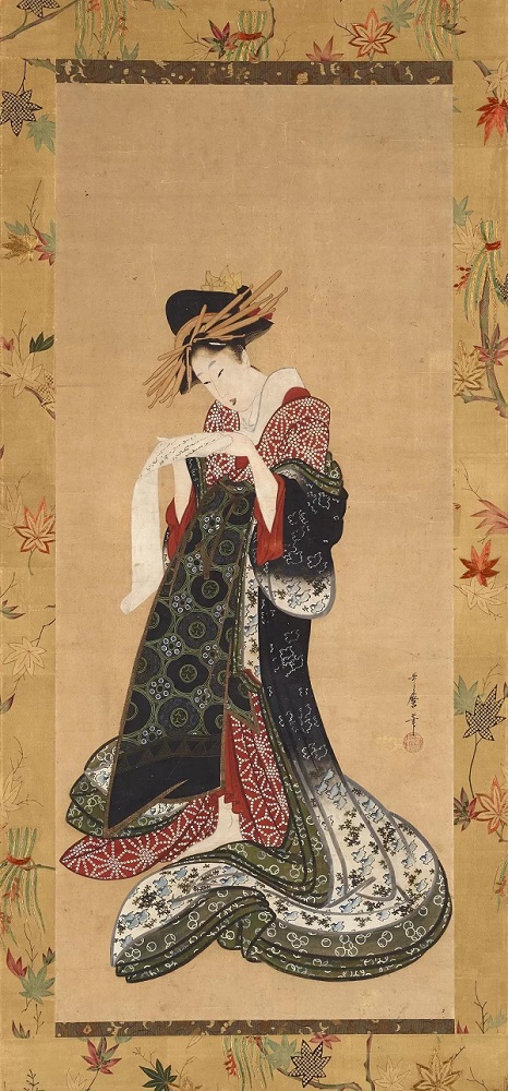 大英博物馆日本厅开放:浮世绘大家歌麿《艺妓读信》首次亮相