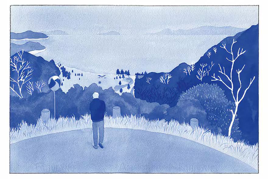 插画丨水彩竟然也能画出纯粹的单色调!每一幅都有一个自己的故事