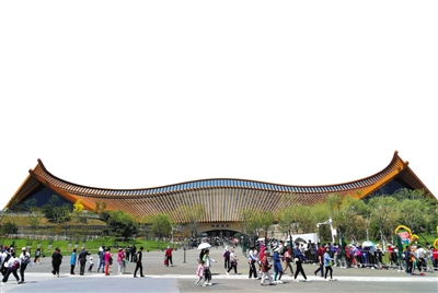 5月20日,北京世园会,中国馆外景。图/视觉中国