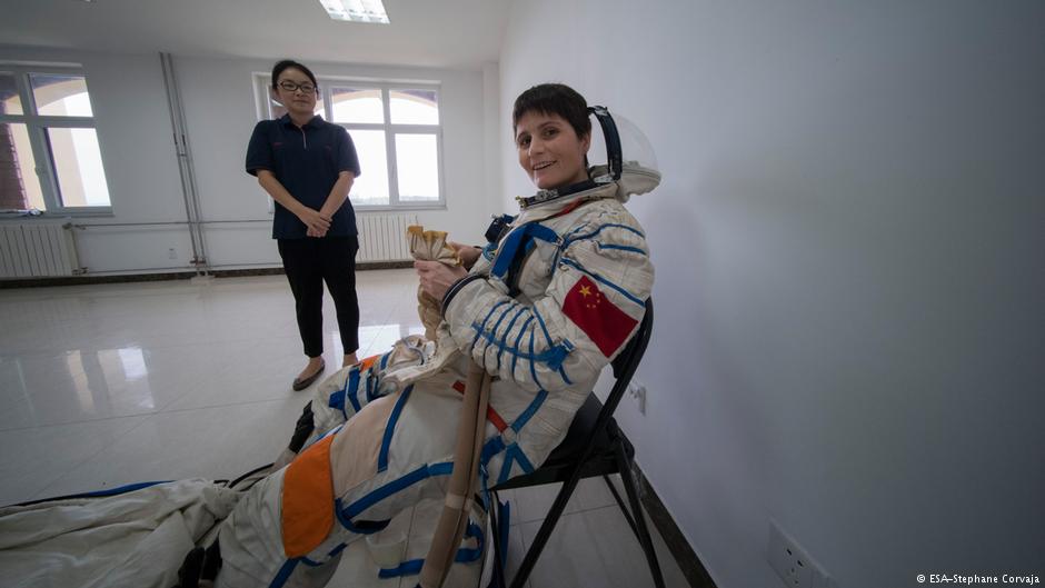 2017年，欧洲航天局、意大利宇航员克里斯托弗莱蒂（Samantha Cristoforetti）在中国的训练基地