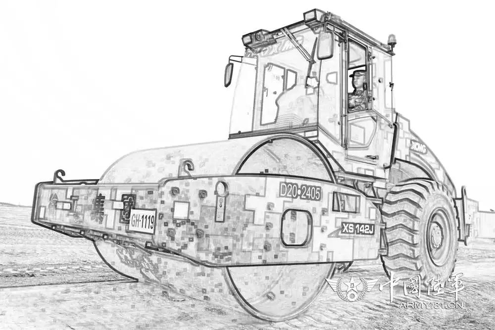 黑白线条混搭之美,探寻别样的维和工兵勇士集训