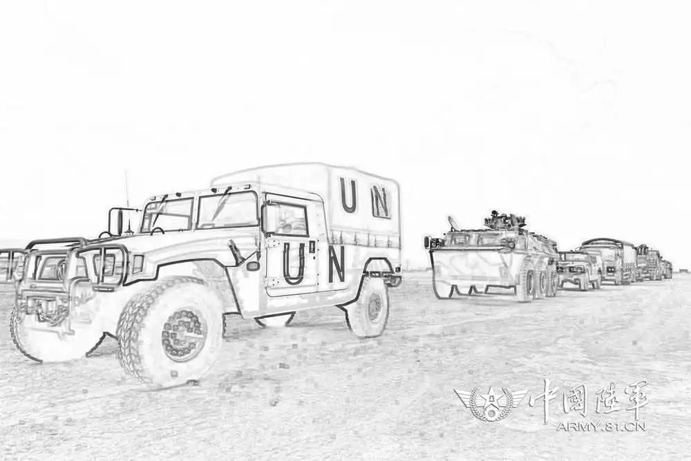 黑白线条混搭之美,探寻别样的维和工兵勇士集训