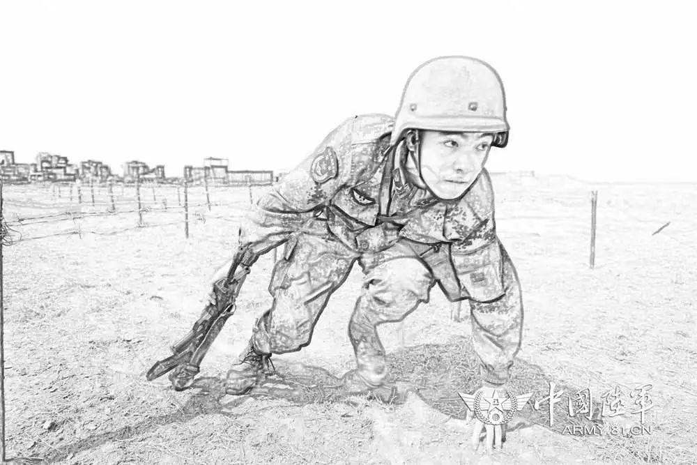 黑白线条混搭之美,探寻别样的维和工兵勇士集训