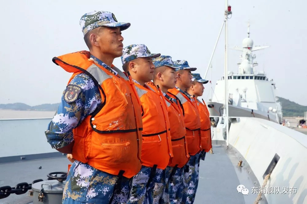 部队舰艇多艘驱护舰组成舰艇编队东部战区海军某驱逐舰支队9月上旬