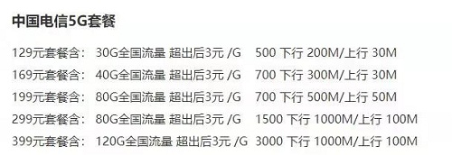 三大运营商5G资费套餐被剧透,每月均价不低于12...