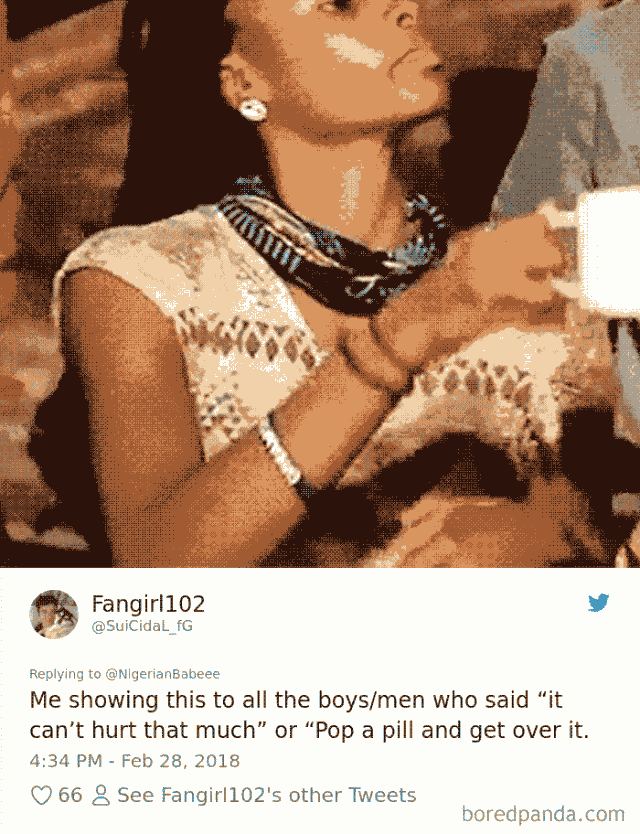 一个教授研究得出姨妈痛的程度和心脏病发一样女生们反应淡然现在才