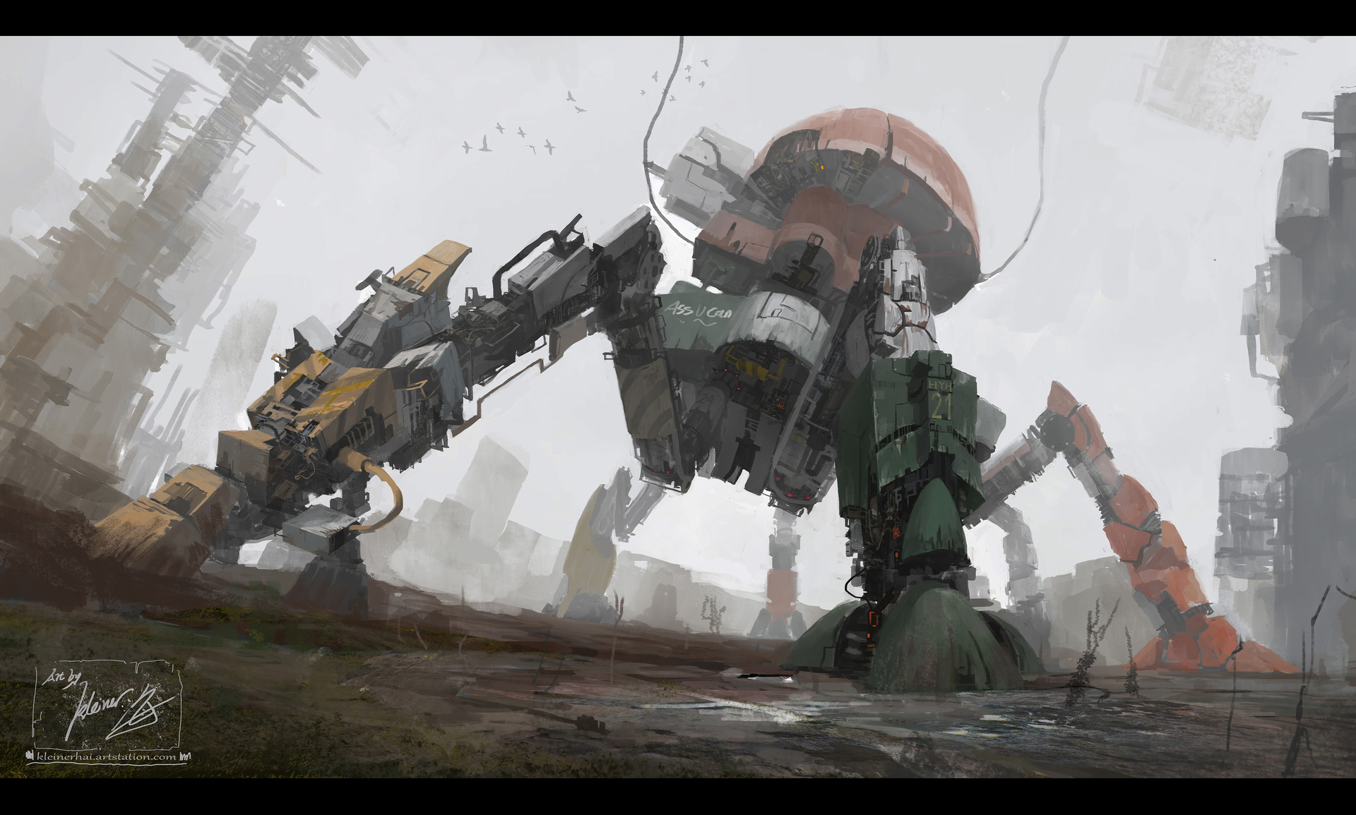 自媒体 正文页kleiner hai是一位来自中国的游戏概念画家,他的作品