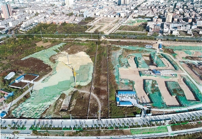 蓝田县向阳路西延伸段改造正在推进