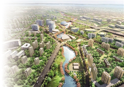 降尘绿色拆迁村民签订协议现场西安市灞桥区洪庆新城地处西安东大门