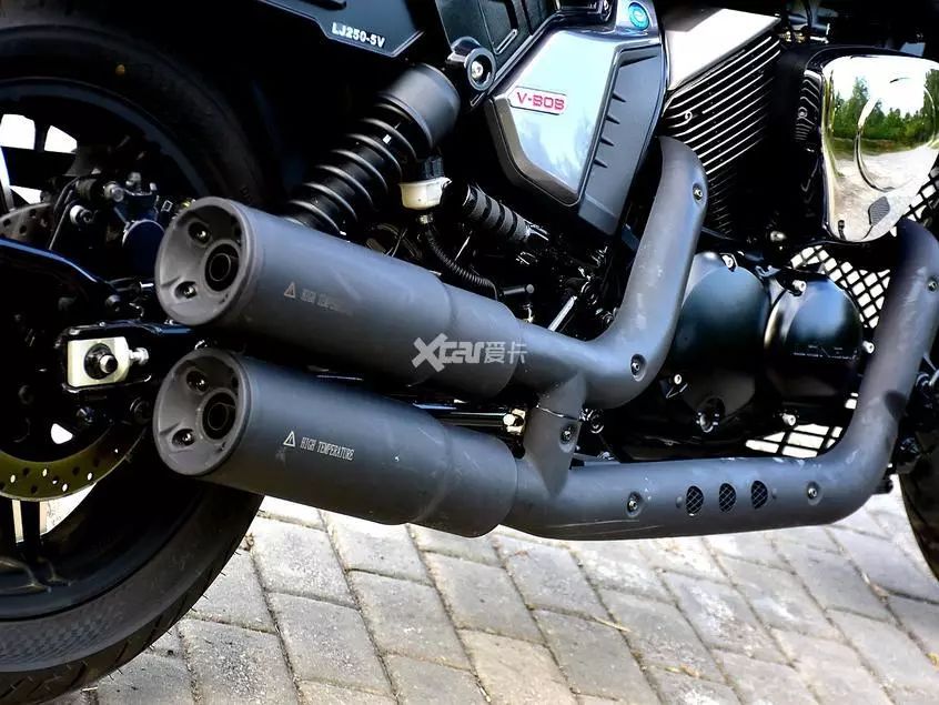 皮带传动,v型双缸,国产美式巡航龙嘉v霸(v-bob)实拍