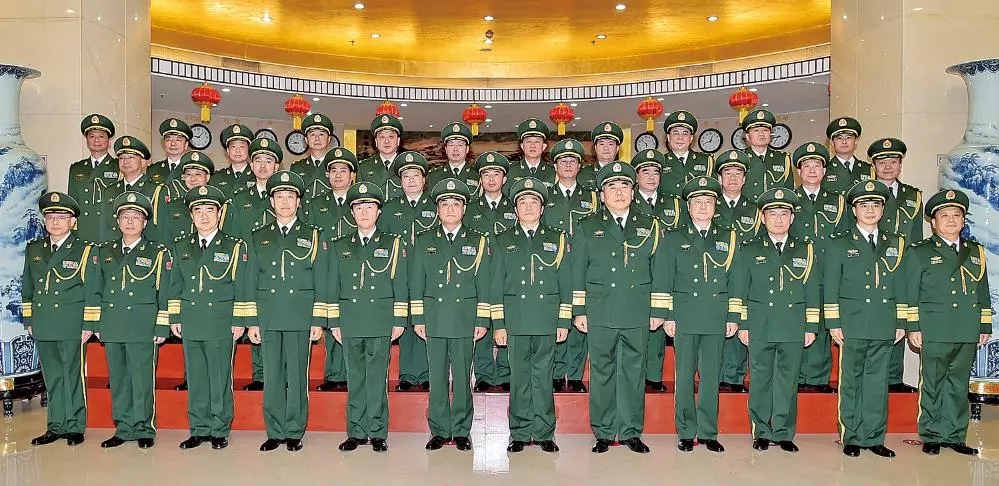 武警部队举行晋升少将警衔仪式,22名警官晋升