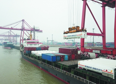 国内首次lng罐箱江海联运试点成功