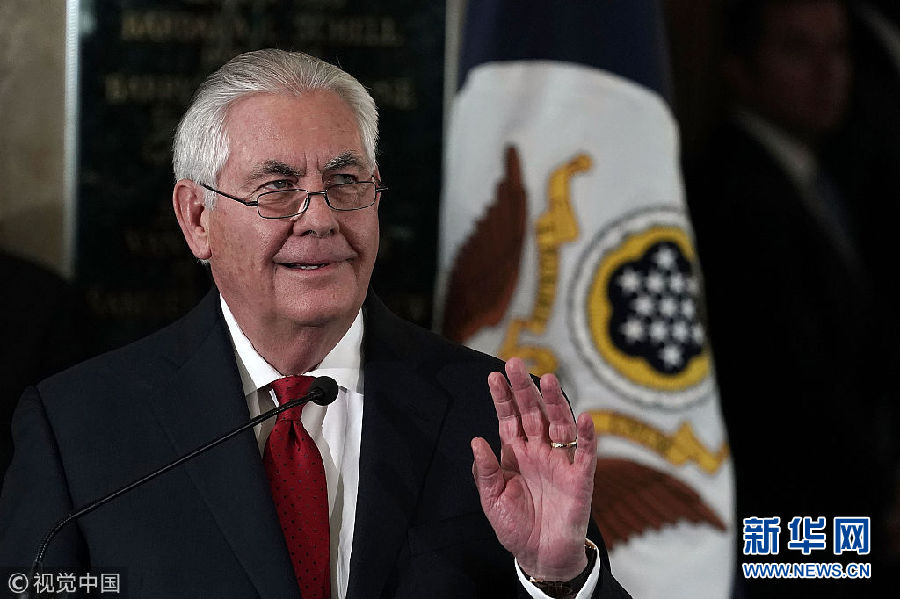 美国前国务卿蒂勒森发表告别演说
