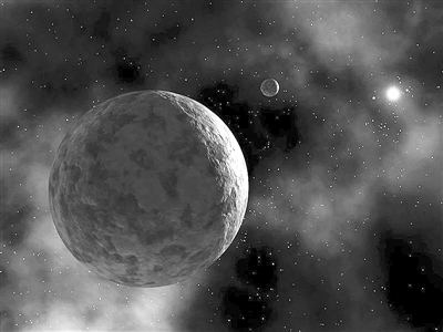 在太阳系边缘潜伏的矮行星“塞德娜”图片来源：《自然》杂志官网