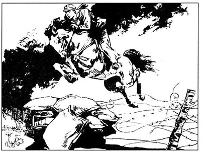 沈尧伊画马火星四溅