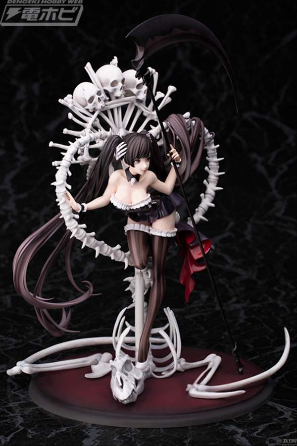 夜之魔女莉莉丝手办公开白骨祭坛衬托女王妖艳身姿