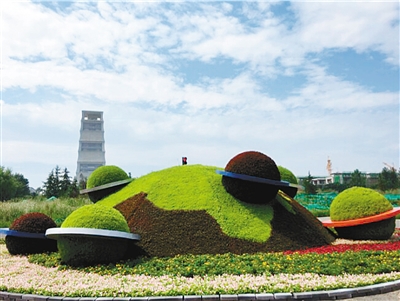 这些新颖的绿雕全是航天系