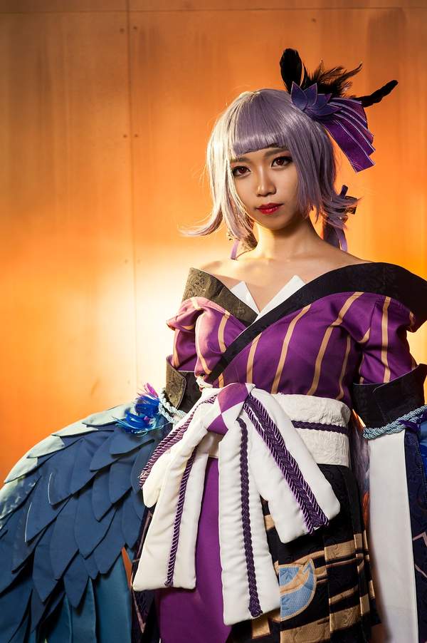 韩国萌妹cos阴阳师以津真天颜值逆天温婉动人