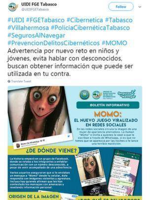 新"蓝鲸"死亡游戏"momo"全球扩散,已有12岁女孩自杀