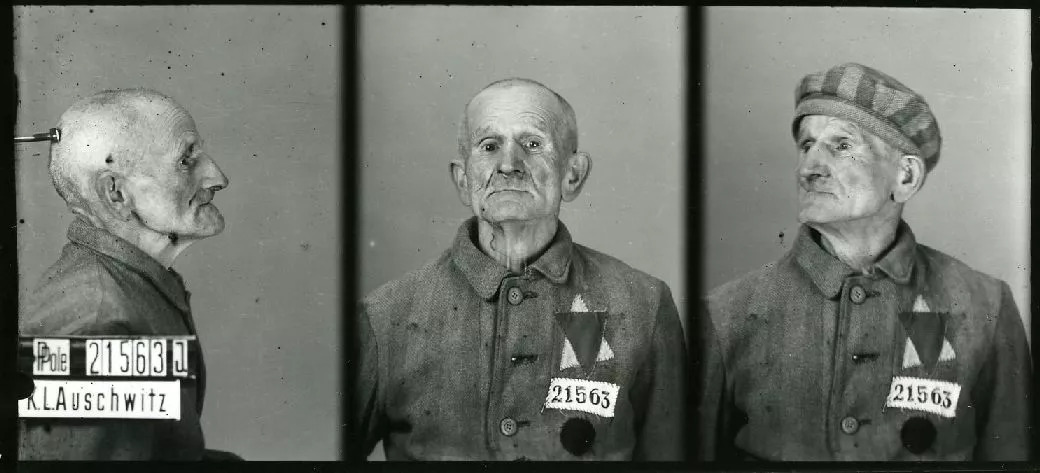 威廉·布拉塞在奥斯维辛集中营鉴定科拍摄的犯人照片示例(4).