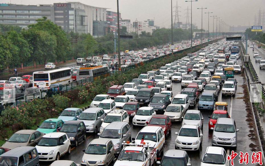 印度4座城堵车严重 每年造成约1391亿元经济损失