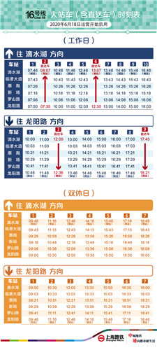 30分),请乘客留意【具体大站车发车时刻表详见图"16号线大站车(含直达
