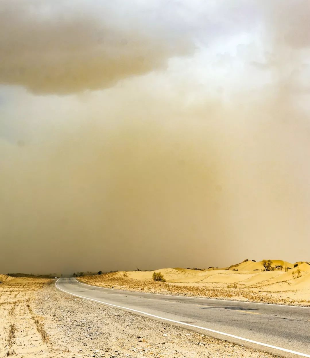 卷起较轻较细的沙尘,形成"风沙流",可谓是飞沙走石.