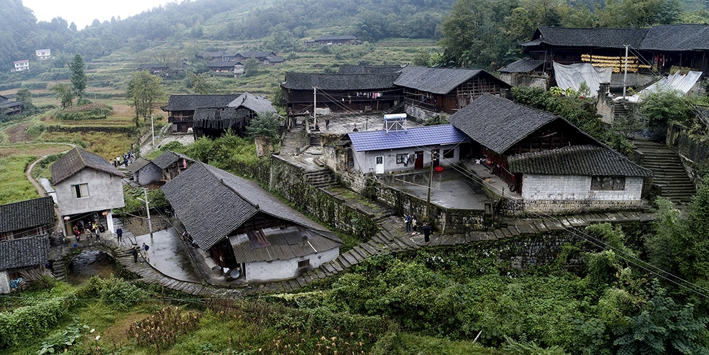 最美少数民族特色村寨的桃坪界村