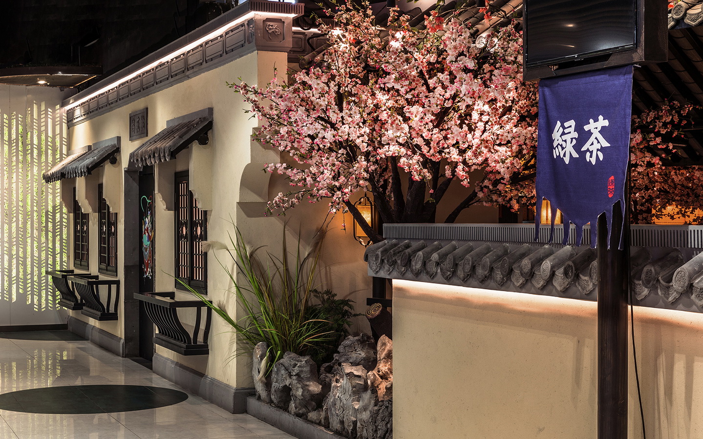 桃花里绿茶中餐厅北京店卧野空间事务所