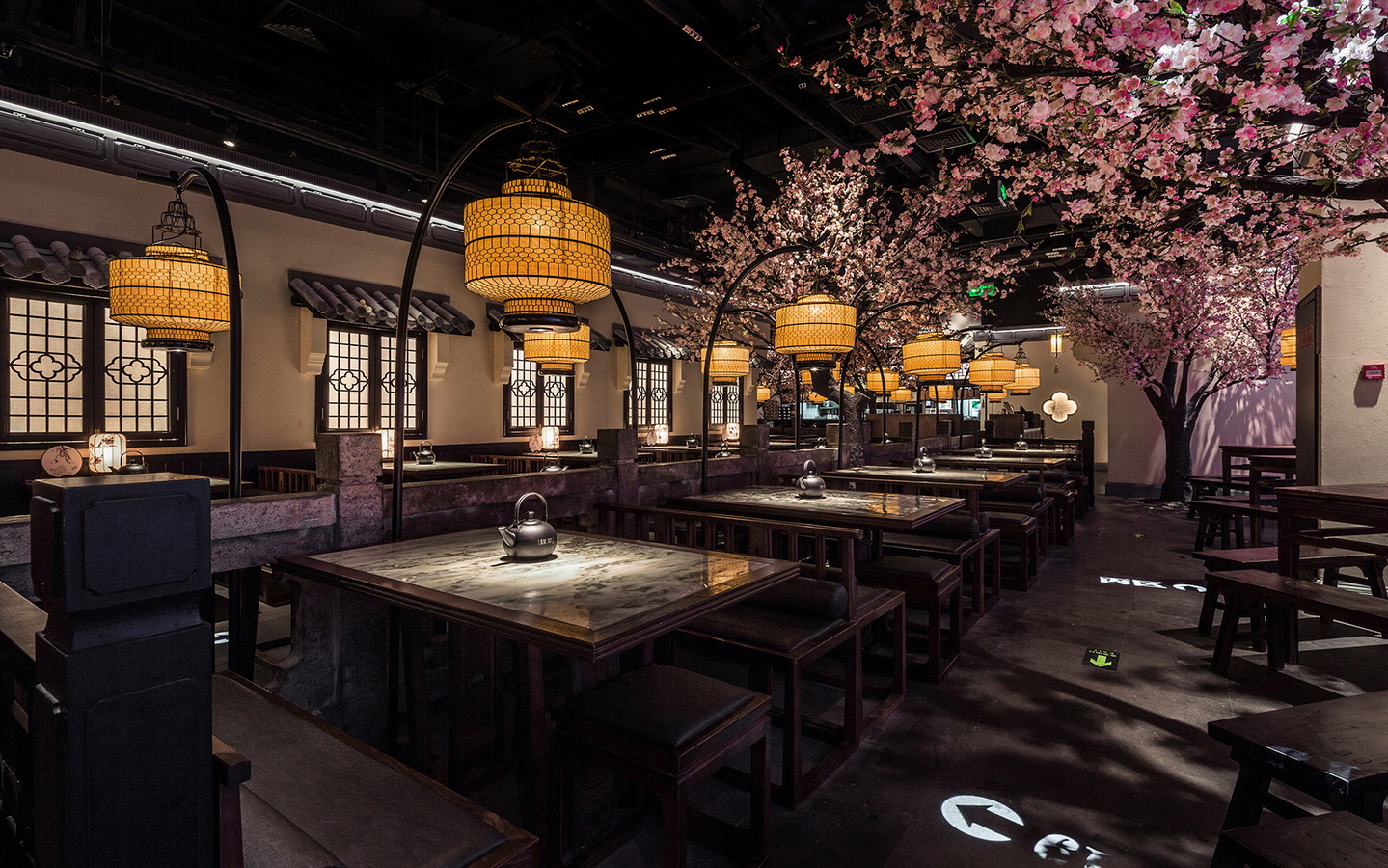 桃花里绿茶中餐厅北京店卧野空间事务所