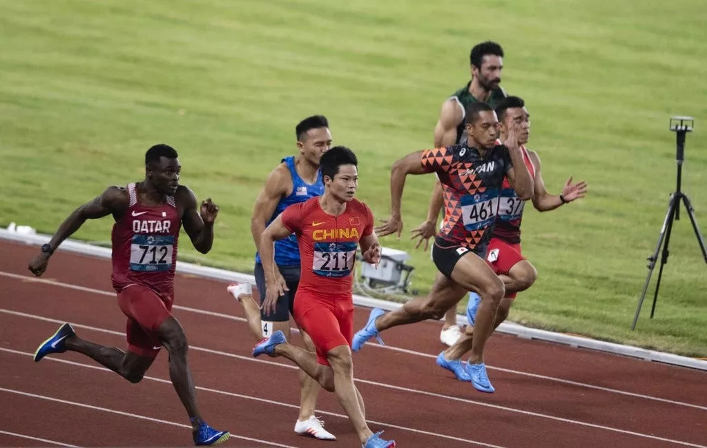 苏炳添夺雅加达亚运会男子百米冠军