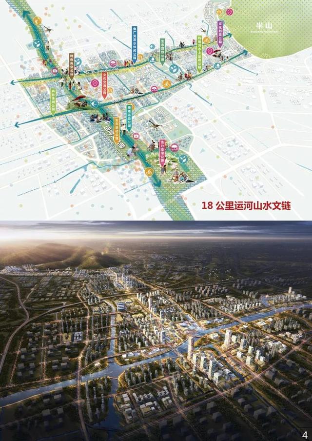 大运河新城核心区城市设计三大备选方案出炉