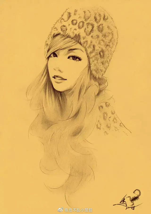 生动精彩的素描人物作品欣赏 铅笔也能画出唯美少女