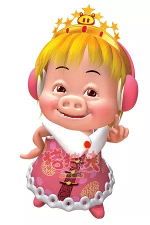 表情淳朴可爱还留着齐耳短发和颇为时兴的空气刘海第四部里的菲菲公主