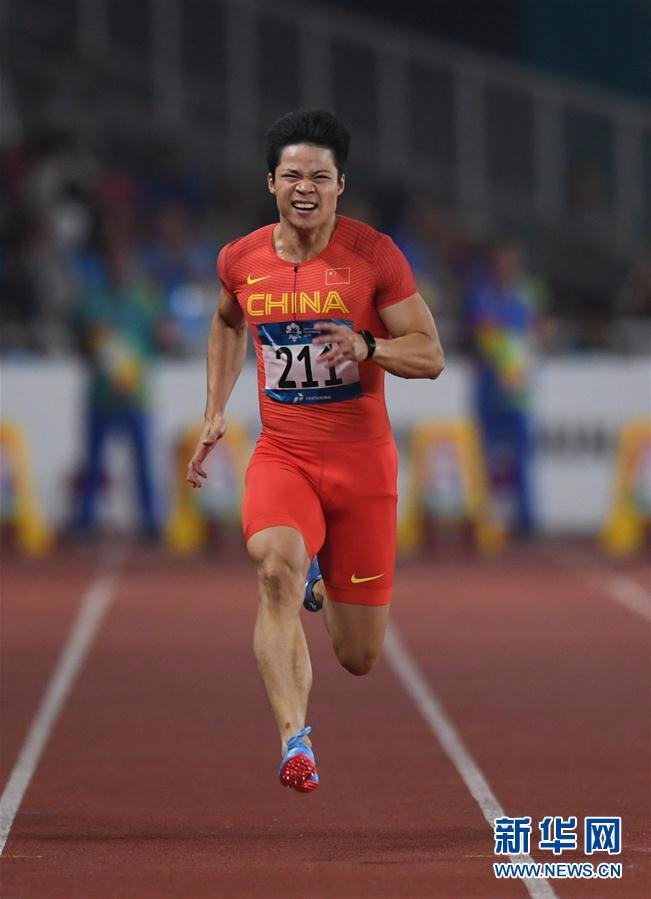 高清组图:苏炳添夺得男子百米冠军