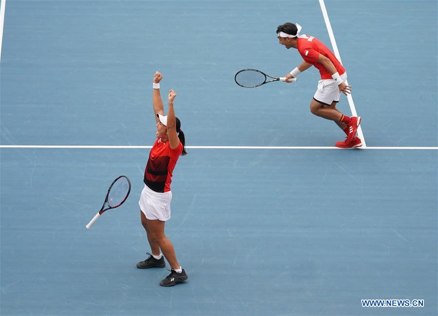 indonesia takes gold in asian games mixed doubles tennis